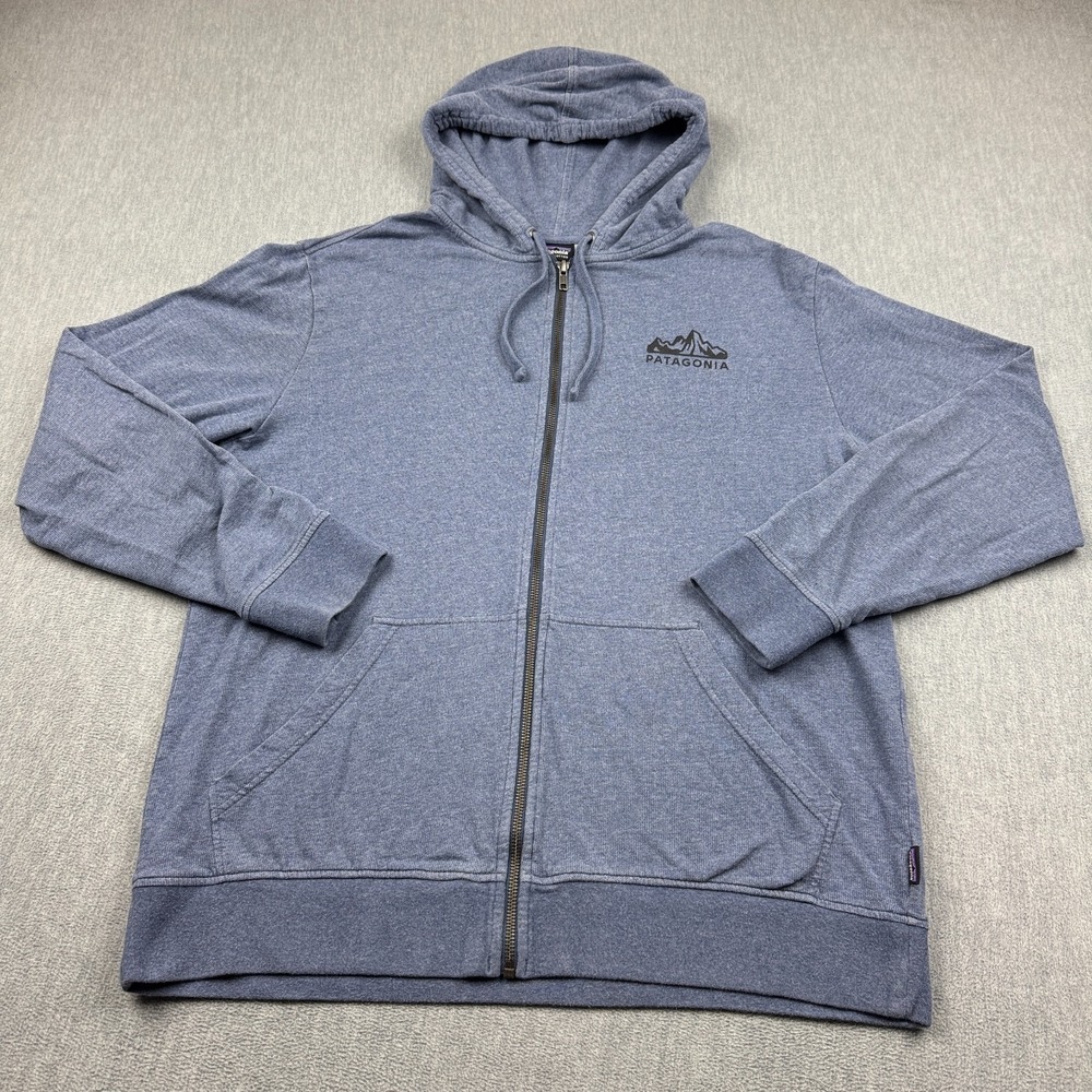 Patagonia Hoodie Mens Large Purple Fitz Roy Scope Lightweight Full-Zip Hoody - Picture 2 of 14